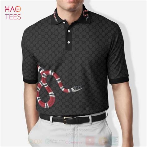 gucci shirt with snake|gucci snake and bee polo.